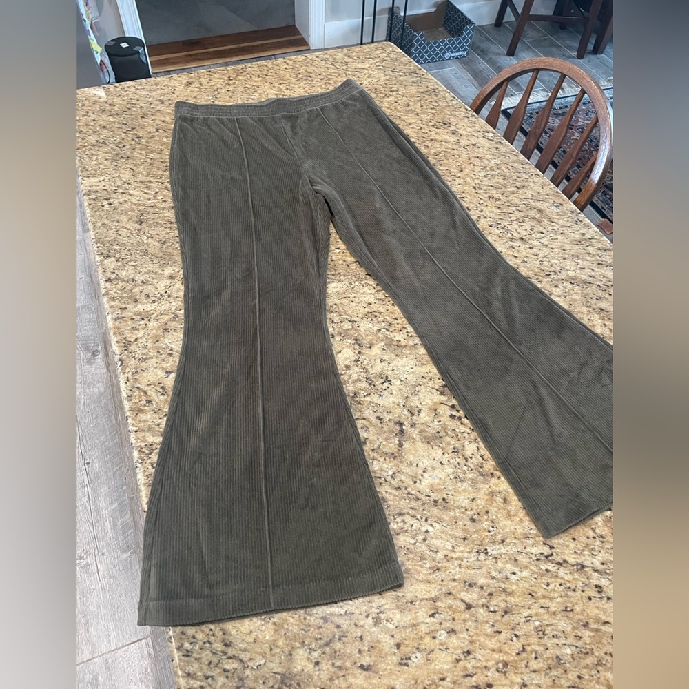 Aerie Olive Green Corduroy Pants